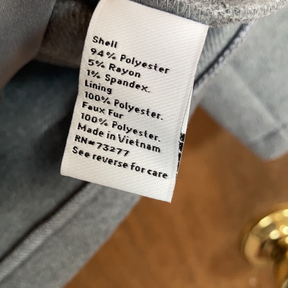 Relist 2/6/23 ❌ Nine West blue faux fur collar gray coat size S - Picture 17 of 17